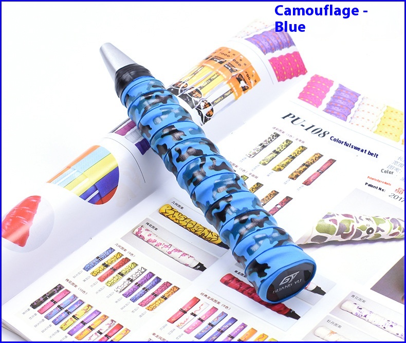 Title 8, PU Camouflage Printing Badminton Racket Hand Ge...