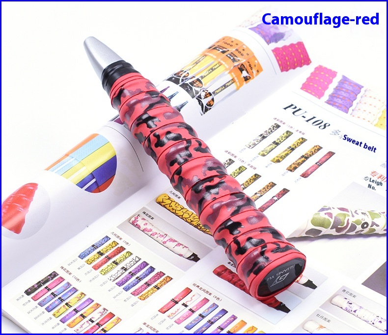 Title 10, PU Camouflage Printing Badminton Racket Hand Ge...