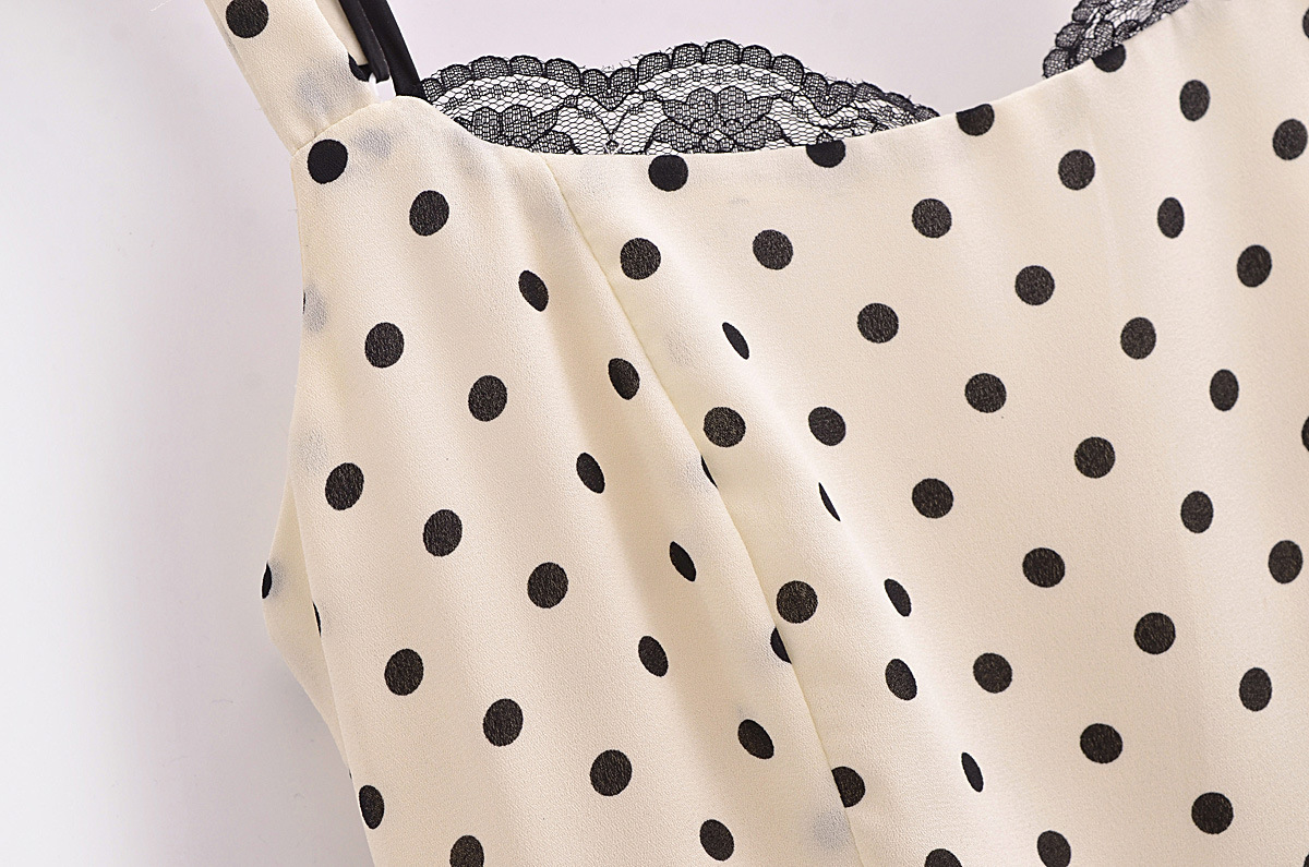 Title 14, Retro Dots Printing Slip Dress