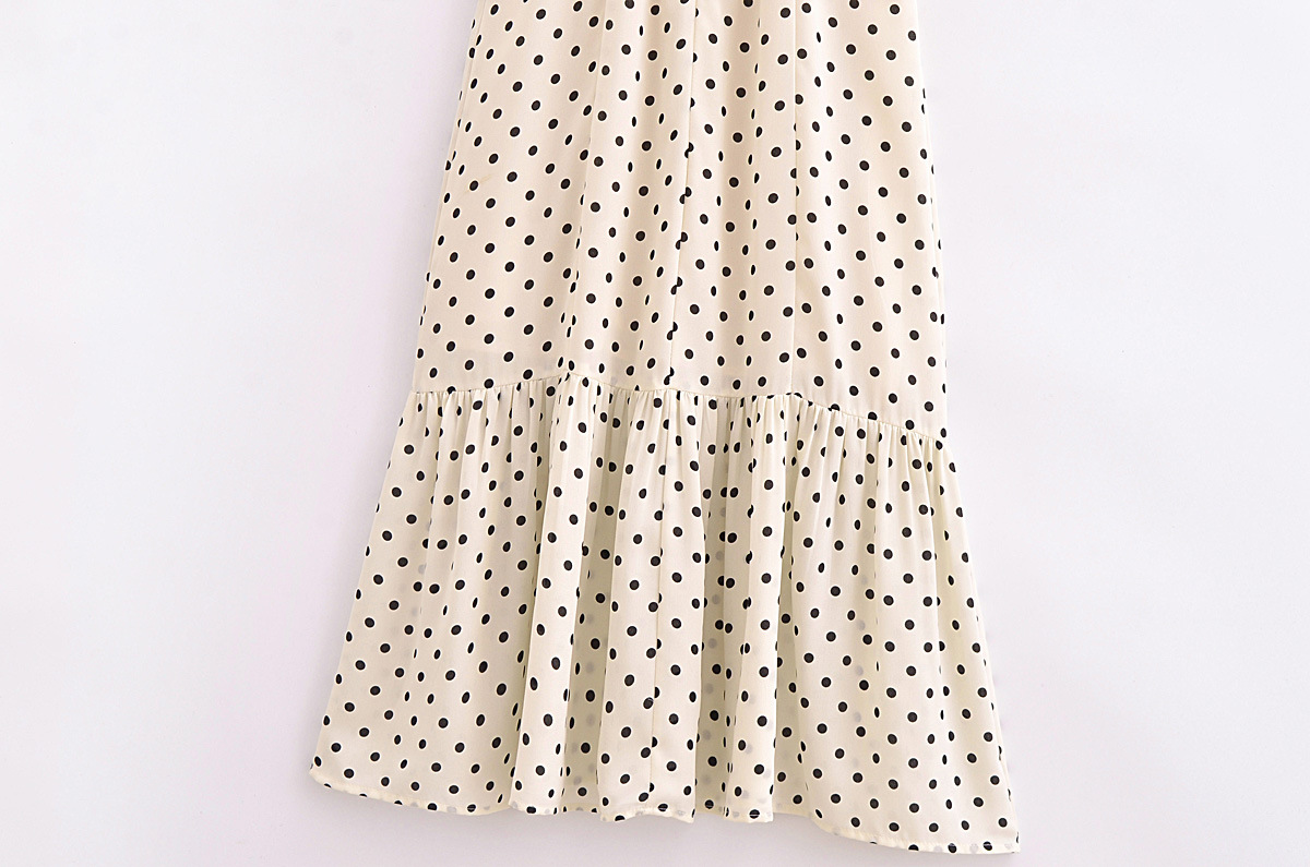 Title 17, Retro Dots Printing Slip Dress