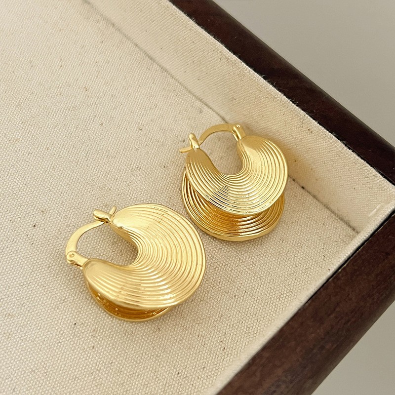 Title 1, Retro Hong Kong Style Elegant Earrings Women