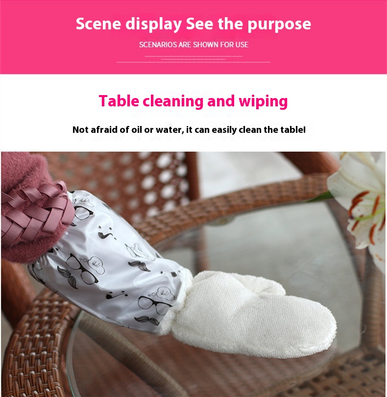 Title 1, Bamboo Fiber Dishwashing Gloves Kitchen Cleaning