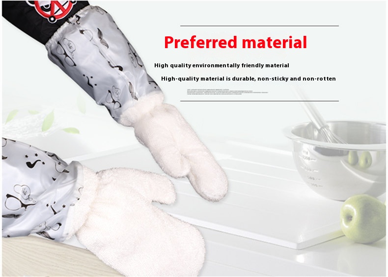 Title 9, Bamboo Fiber Dishwashing Gloves Kitchen Cleaning