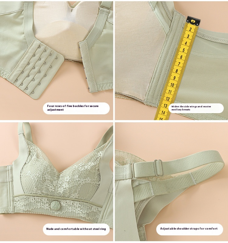 Title 6, Bubble Lace Button Adjustment Push Up Prevent A...