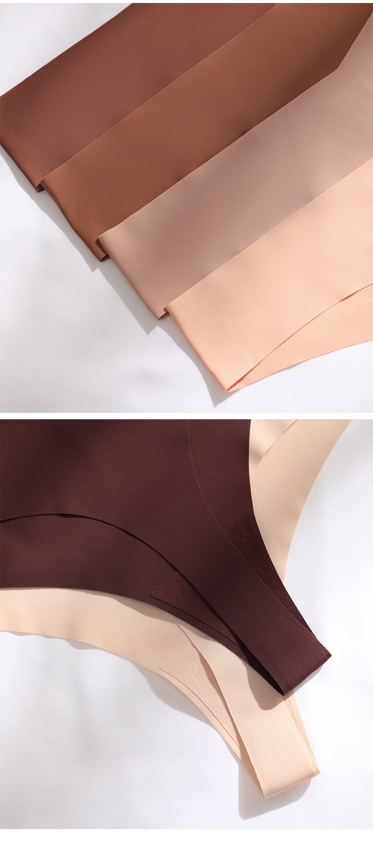 Title 8, Low Waist Ice Silk Nude Feel Seamless Purified ...