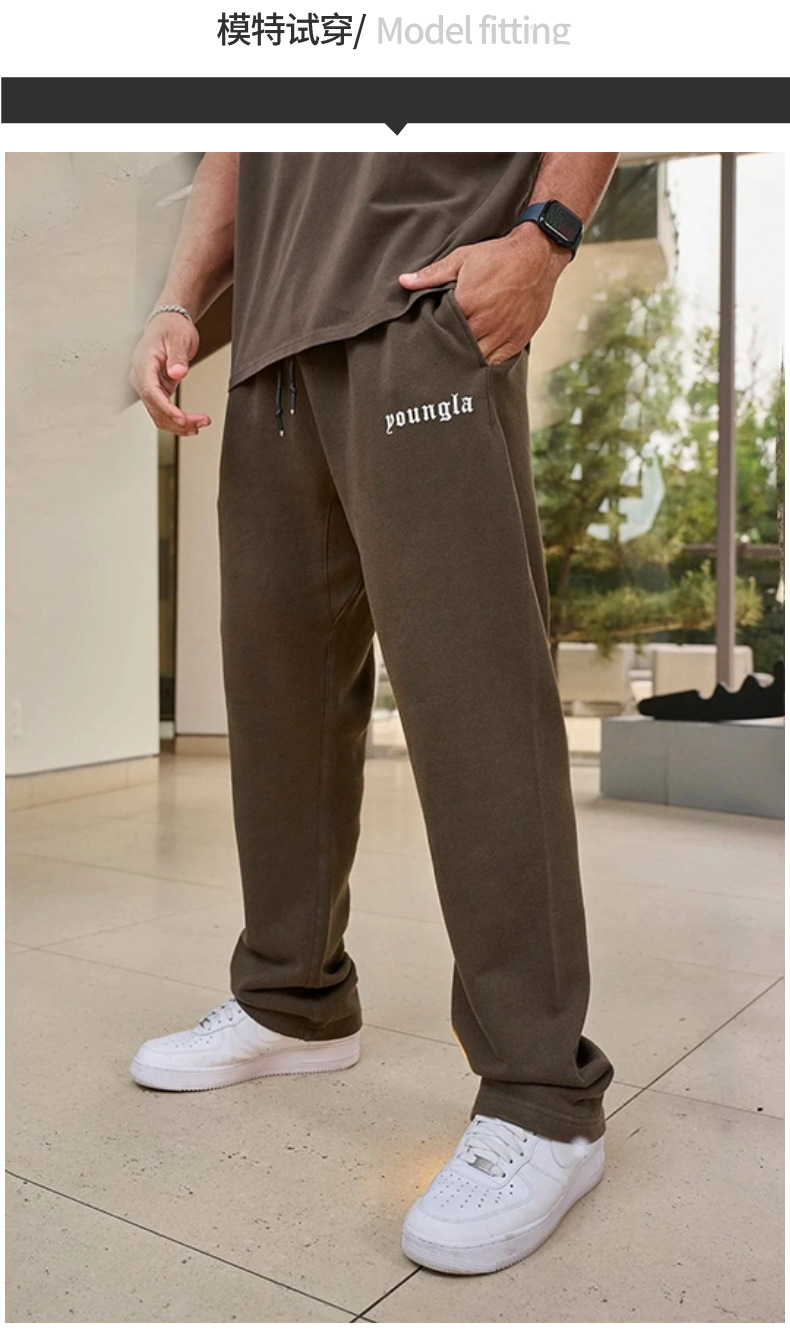 Title 4, Pantaloni casual da uomo in cotone per corsa, g...