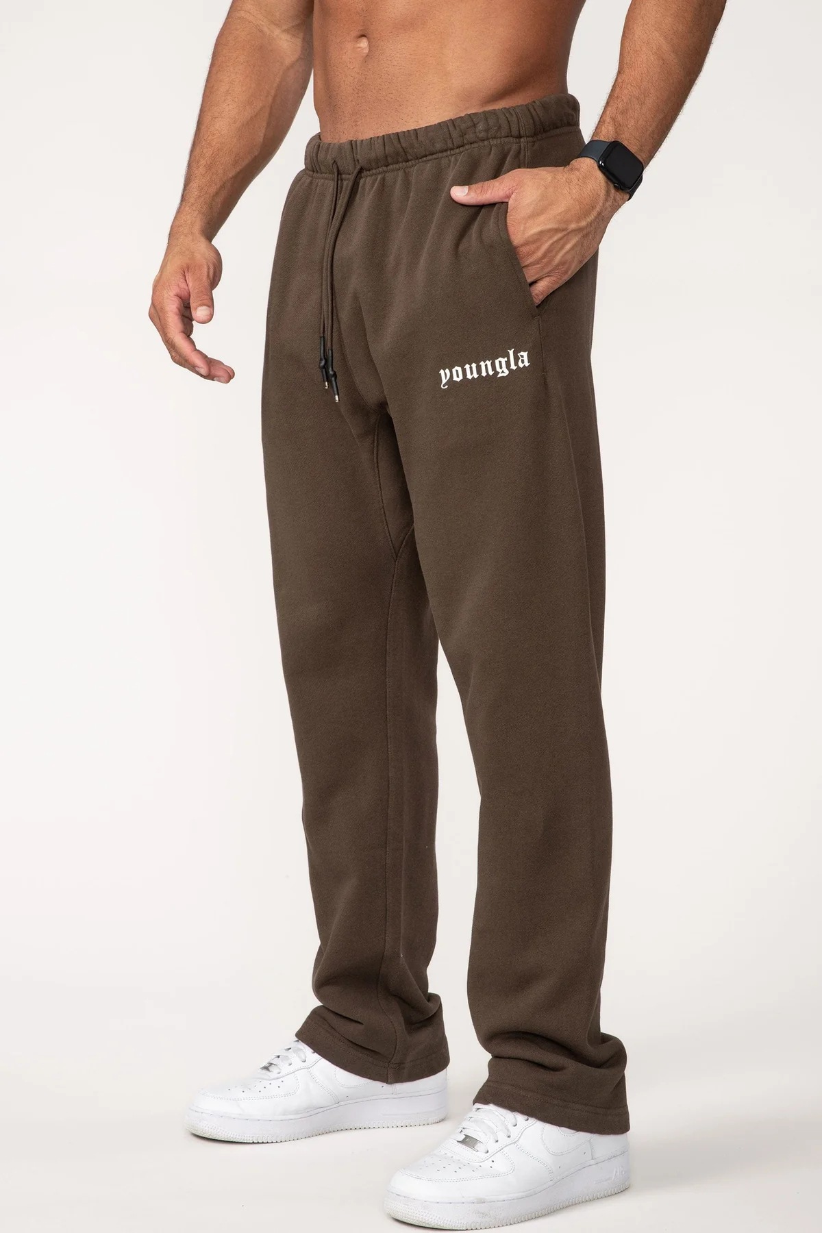 Title 15, Pantaloni casual da uomo in cotone per corsa, g...