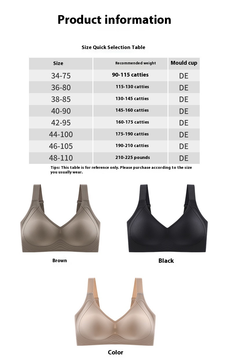 Title 1, Female Comfortable Thin Gathering Bra