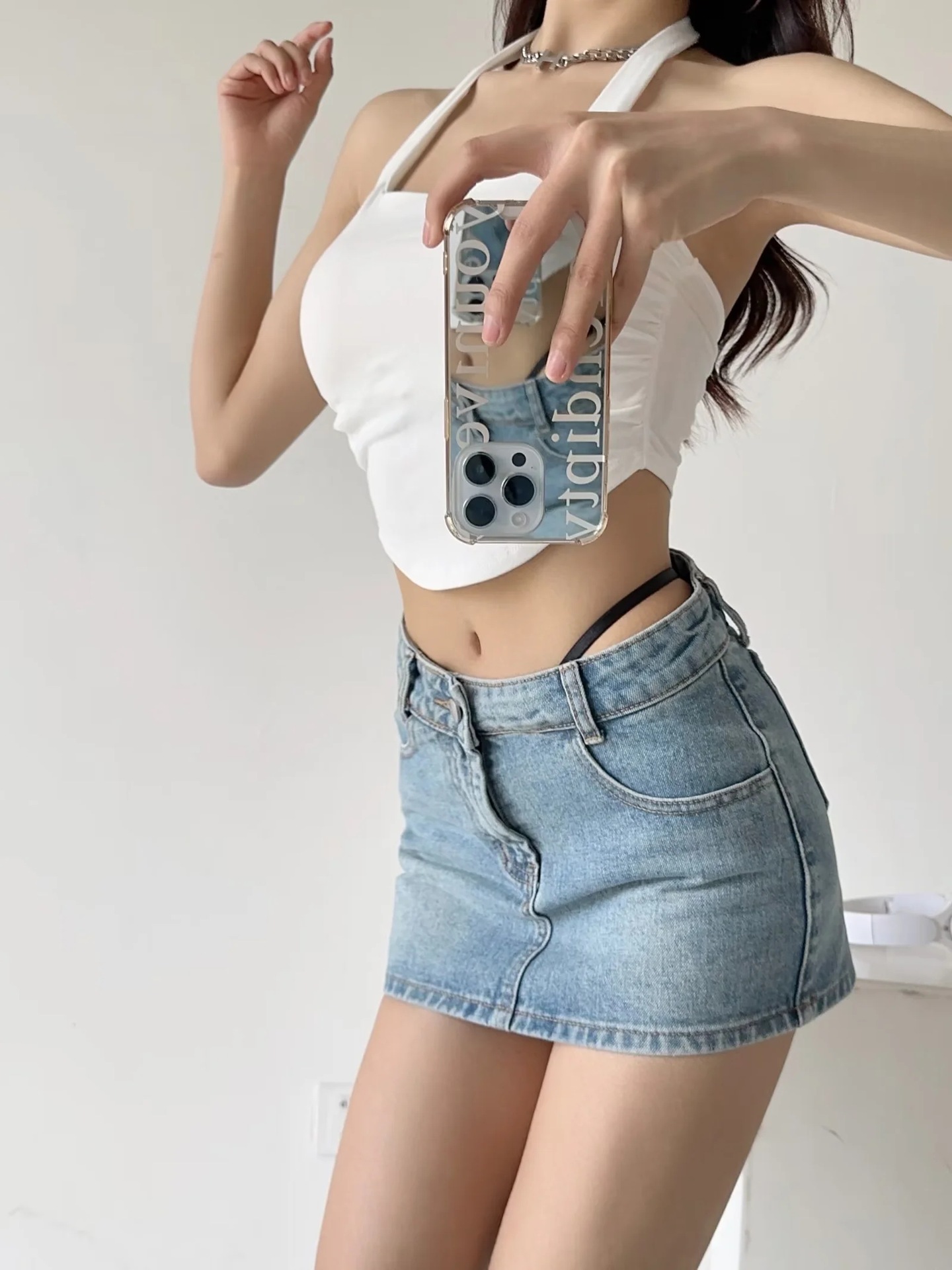 Title 5, Irregular Fashion Denim Skirt for Women Stylish...