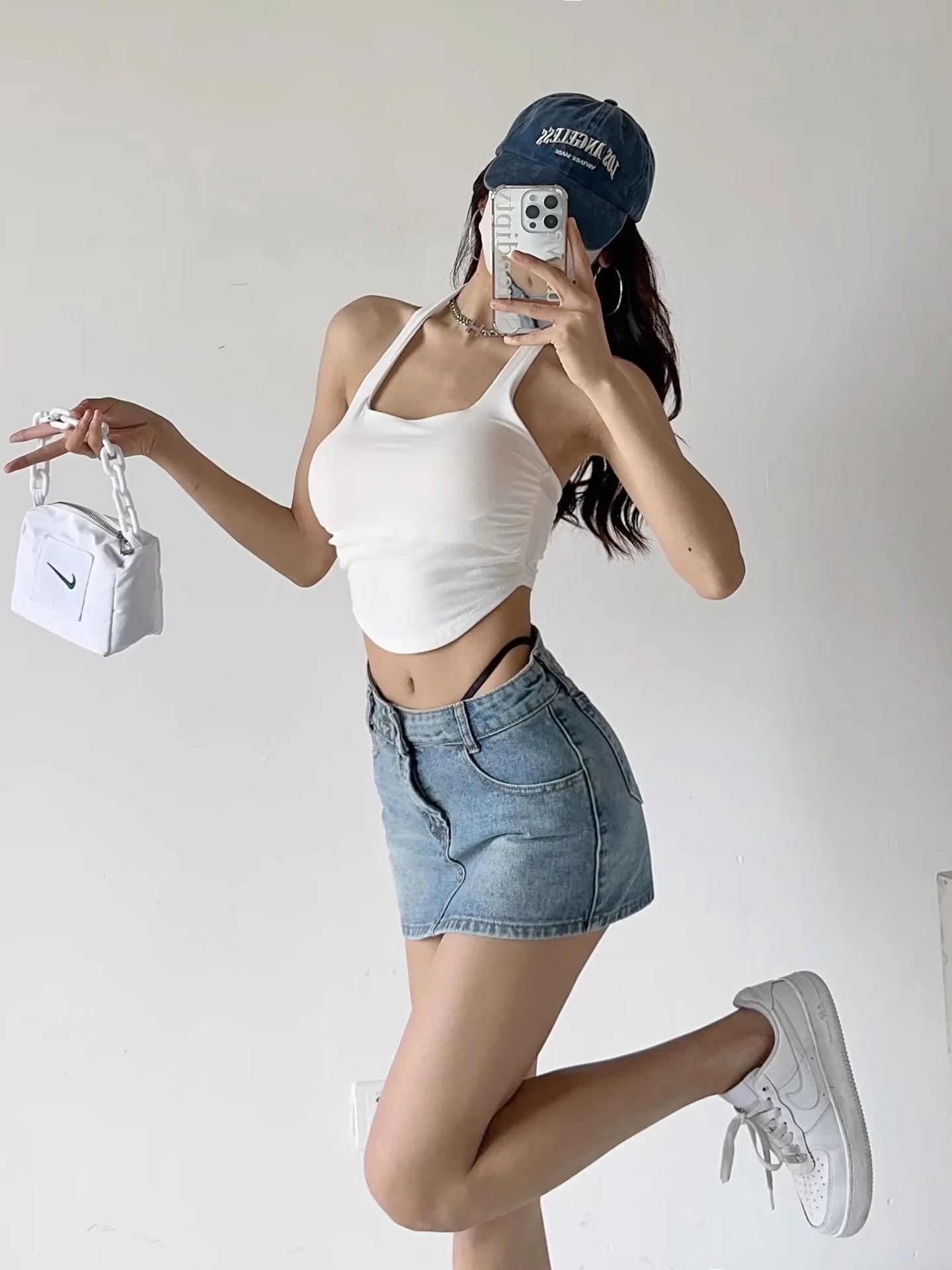 Title 12, Irregular Fashion Denim Skirt for Women Stylish...