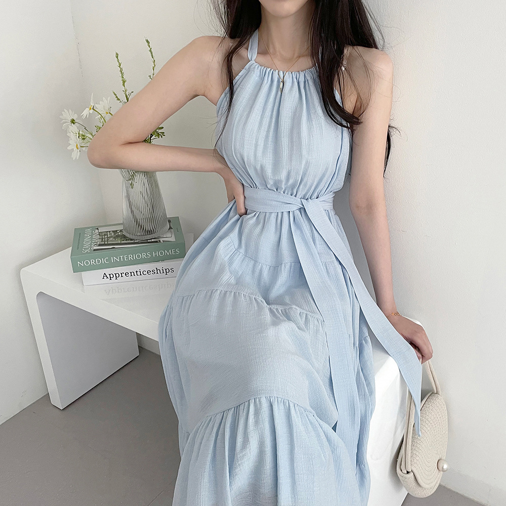 Title 6, Fashion Halter Mid-length Dress Women