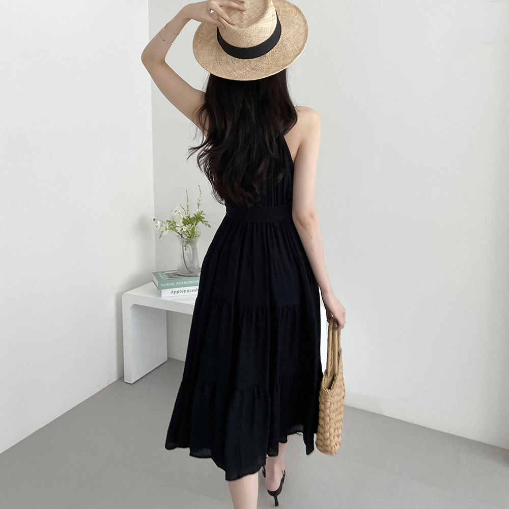 Title 9, Fashion Halter Mid-length Dress Women