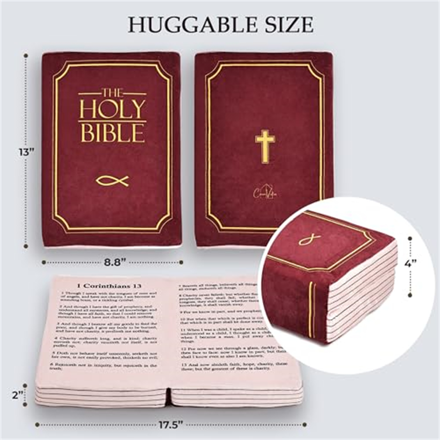 Stuffed Memory Sponge Bible Pillow Plush Toys Bible Pillow Toy With ...