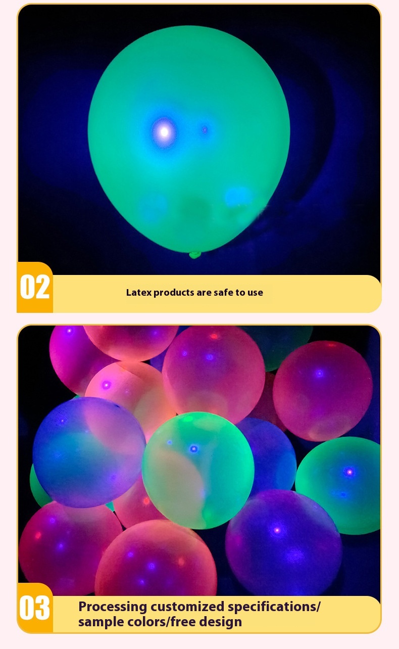 Title 2, 10-inčni fluorescentni balon u neonskoj boji