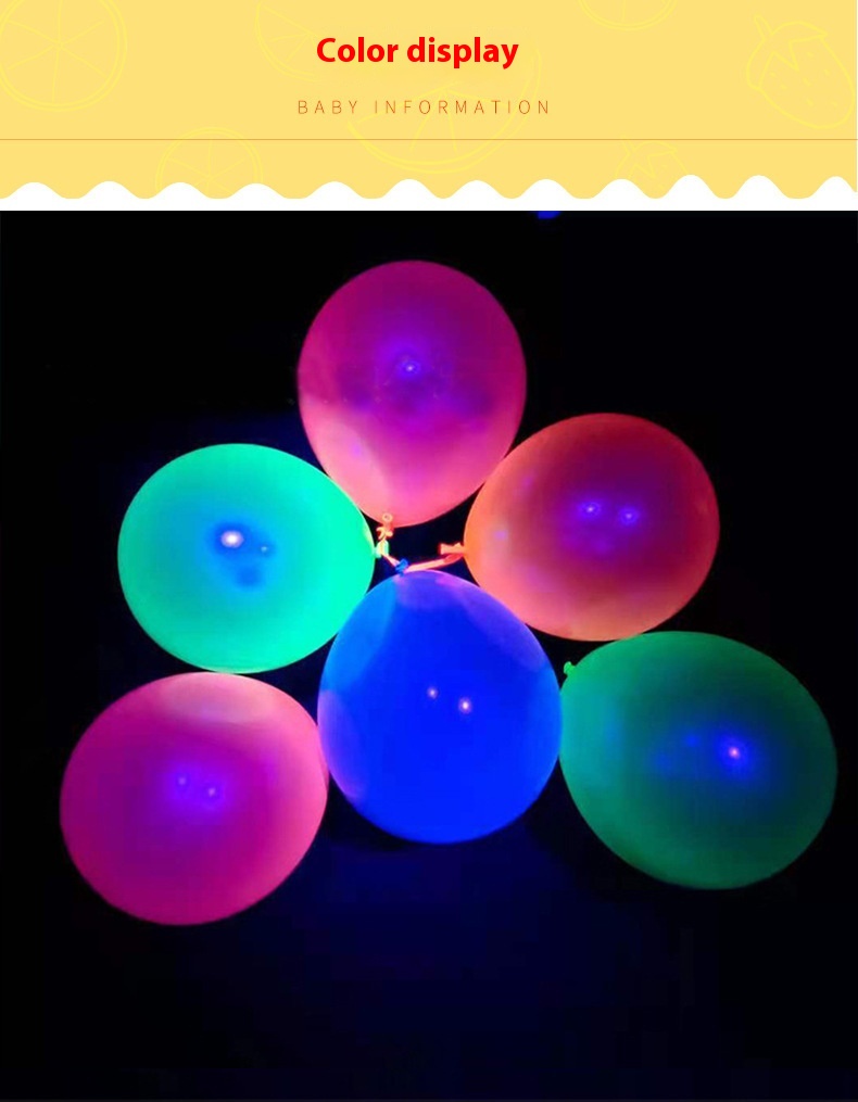 Title 13, 10-inčni fluorescentni balon u neonskoj boji