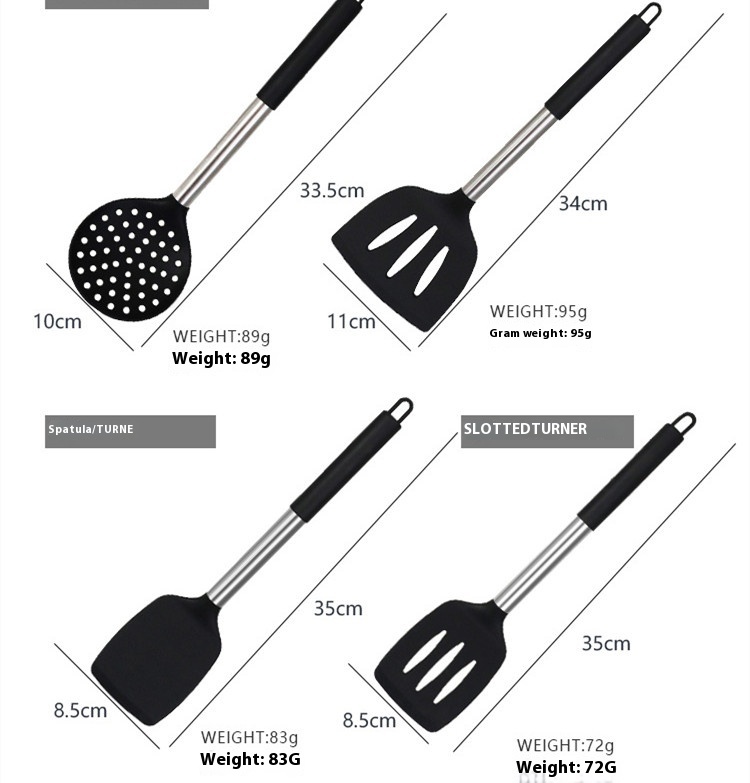 Title 8, Poêle Antiadhésive et Spatule en Silicone Résis...