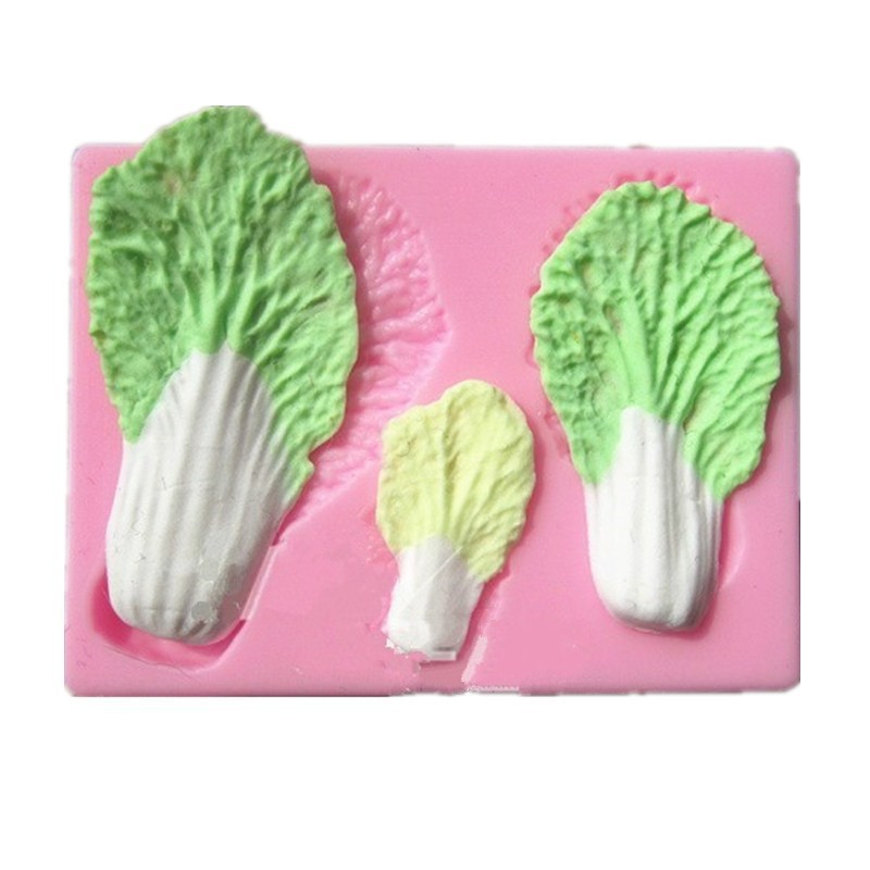 Title 4, Green Vegetable Chinese Cabbage 3D Liquid Silic...