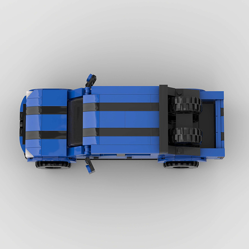 Title 4, Off-road Car Pickup Truck MOC Small Particle Bu...