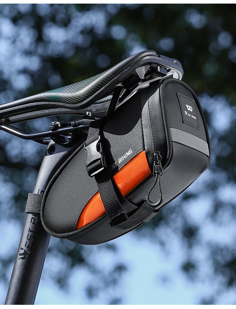 WEST BIKING Reflective Bicycle Saddle Bag Waterproof Tool Bag