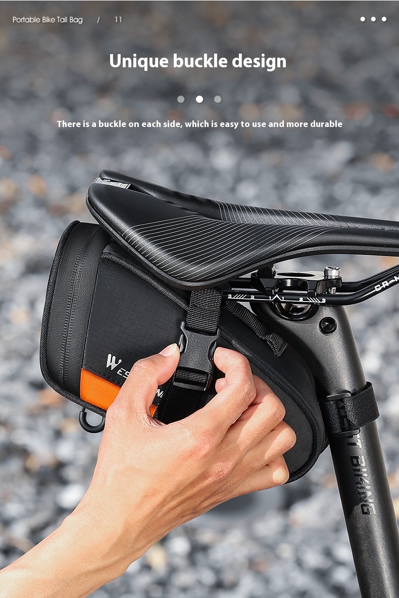 WEST BIKING Reflective Bicycle Saddle Bag Waterproof Tool Bag