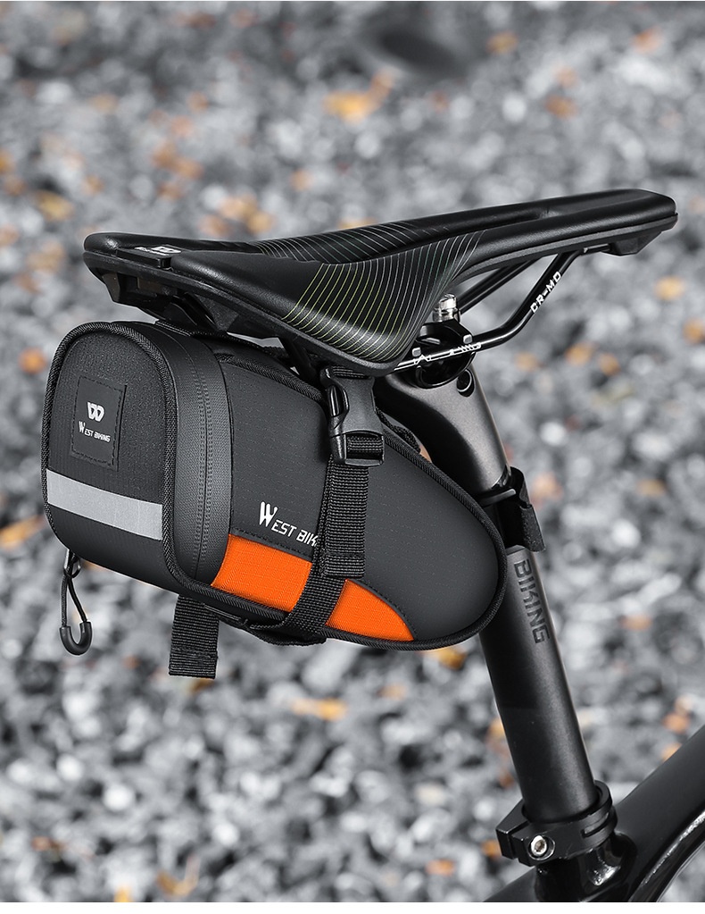 WEST BIKING Reflective Bicycle Saddle Bag Waterproof Tool Bag