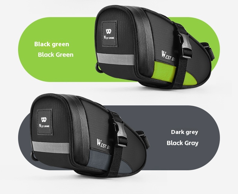 WEST BIKING Reflective Bicycle Saddle Bag Waterproof Tool Bag