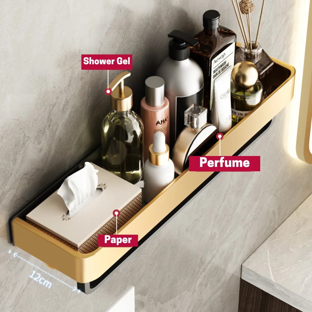 Title 1, Bathroom Perforated Towel Storage Rack