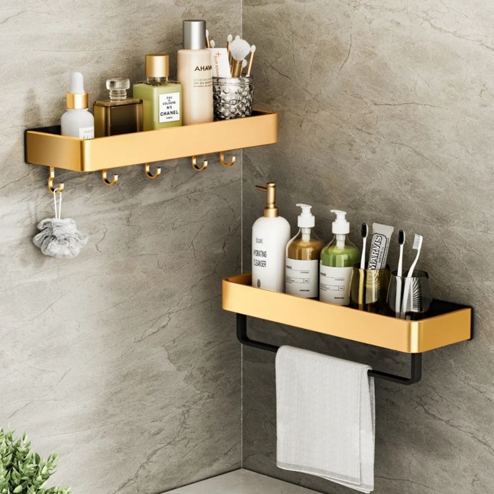 Title 2, Bathroom Perforated Towel Storage Rack