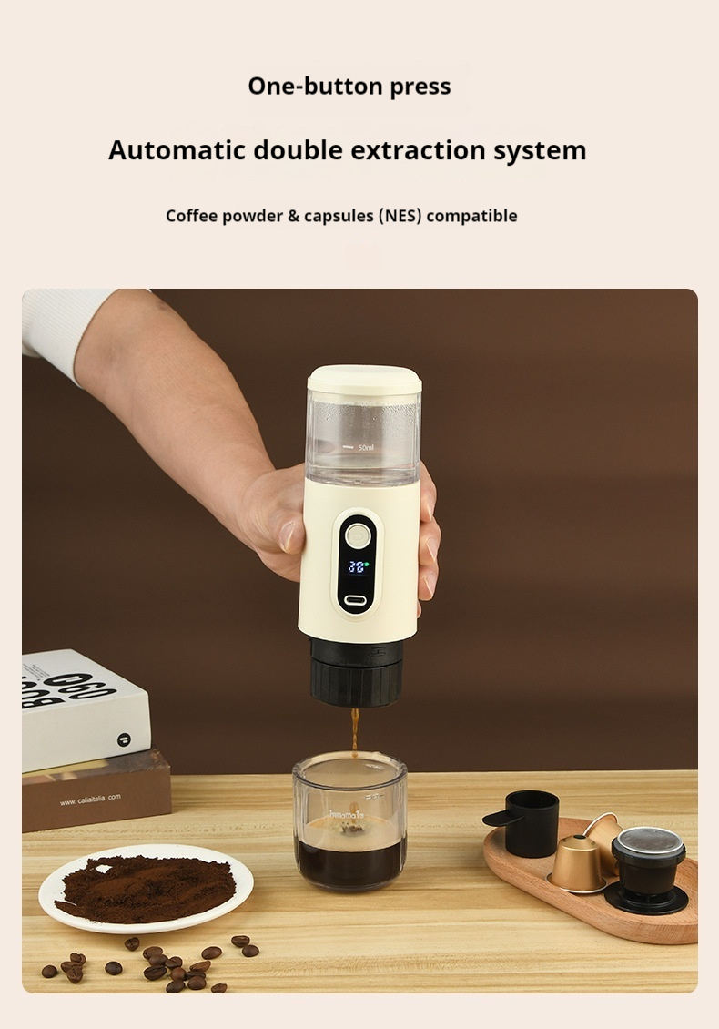 Title 2, Wireless Portable Italian Coffee Machine Electr...