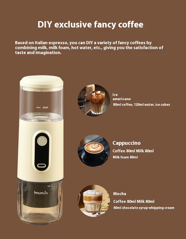 Title 14, Wireless Portable Italian Coffee Machine Electr...