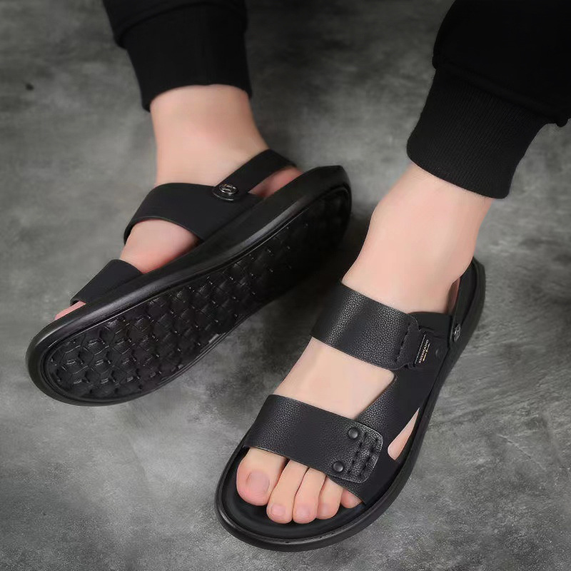 Title 5, Herren Casual Atmungsaktive Rindsleder Sandalen...