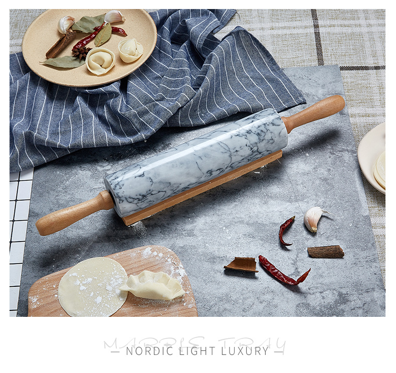 Title 2, Natural Marble Rolling Pin Household