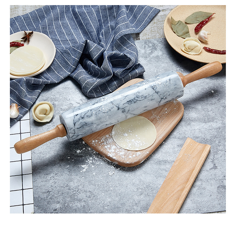 Title 6, Natural Marble Rolling Pin Household