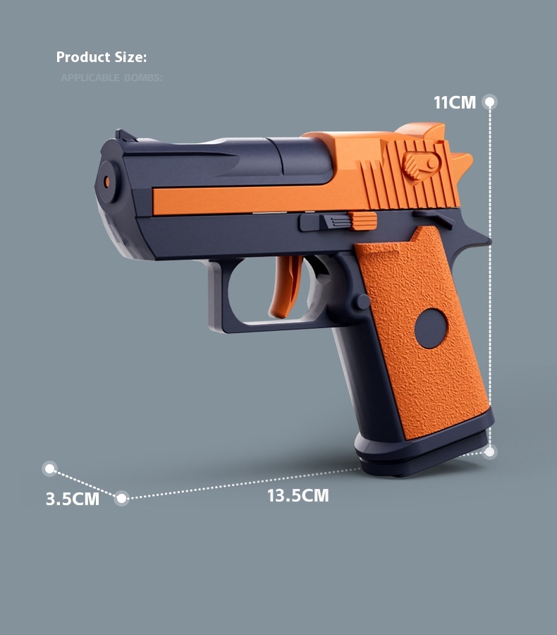 Title 1, 6-kolorowy pistolet na wodę Desert Eagle Mechan...