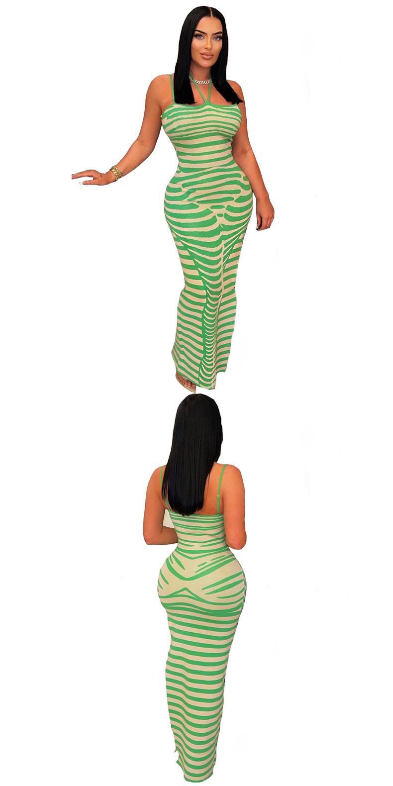 Title 7, Womens Sunken Stripe Positioning Printed Suspe...