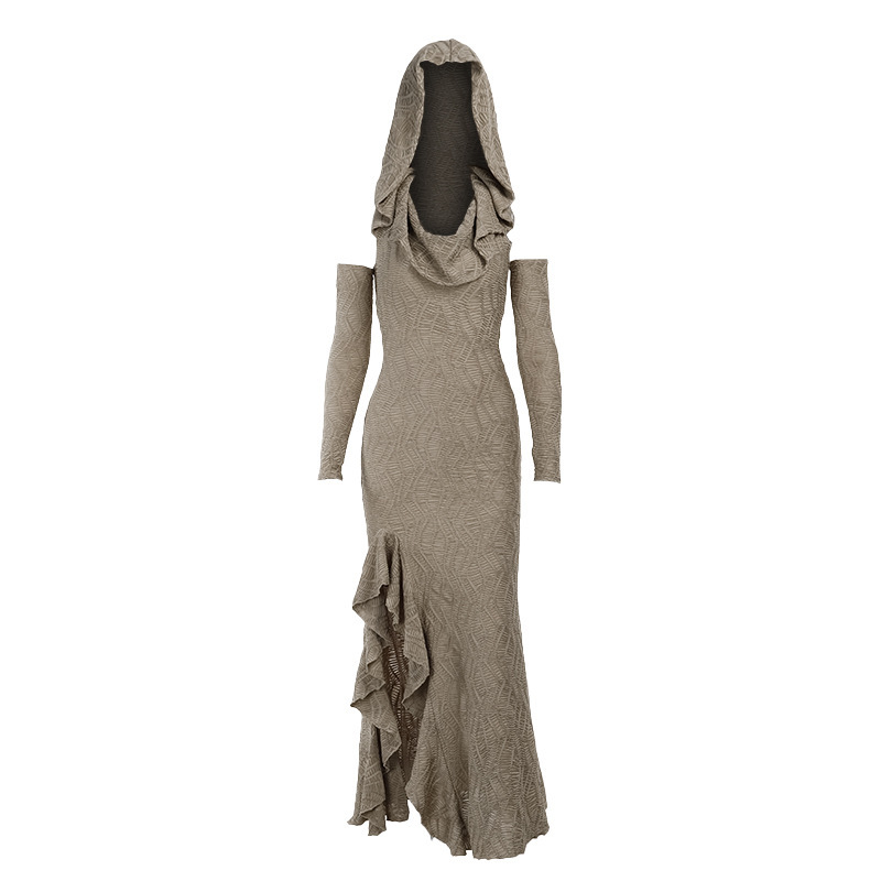 Title 4, Retro Dune Waste Soil Wind Dress