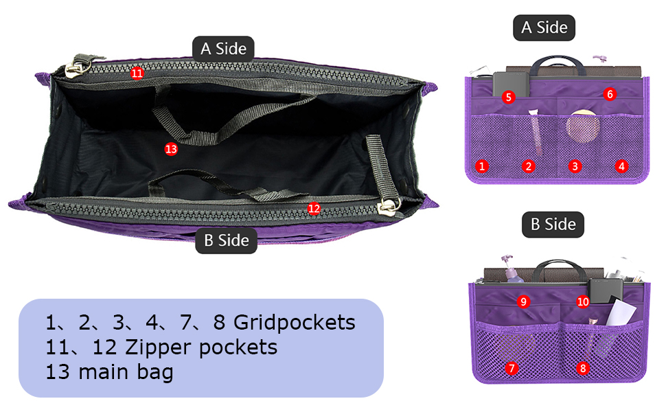 Handbag Organizer Insert