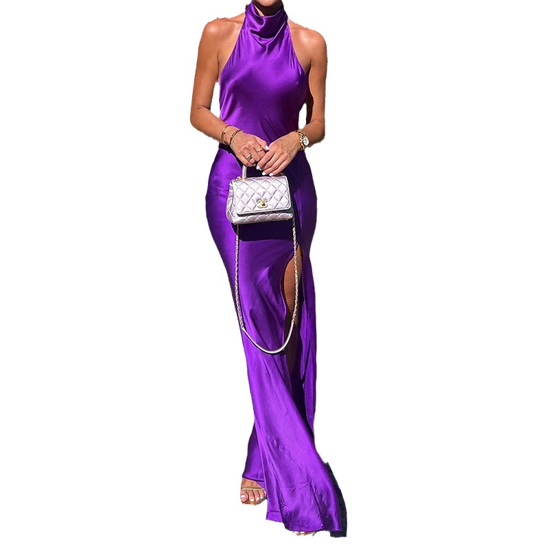 Title 4, Lady Sexy Halter Long Dress