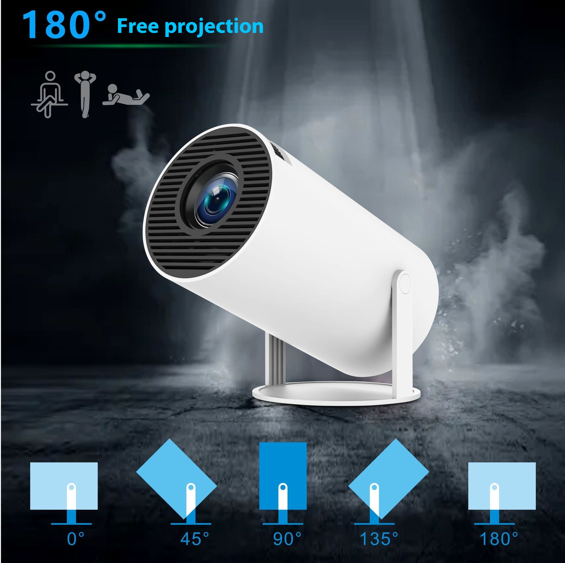 Title 5, HY300 Pro Projector voor home theater. Draagbar...