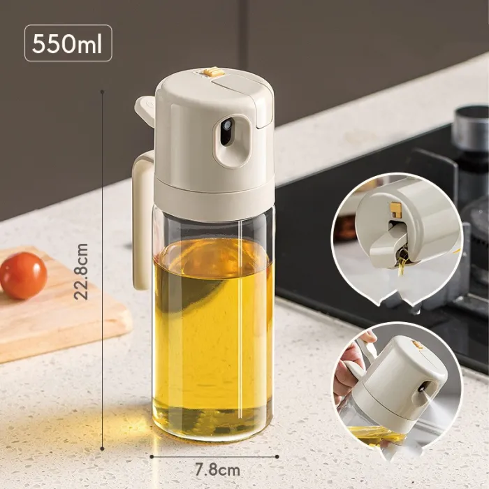 2-in-1 Oil Sprayer and Pourer Bottle for Cooking - detail photo 1