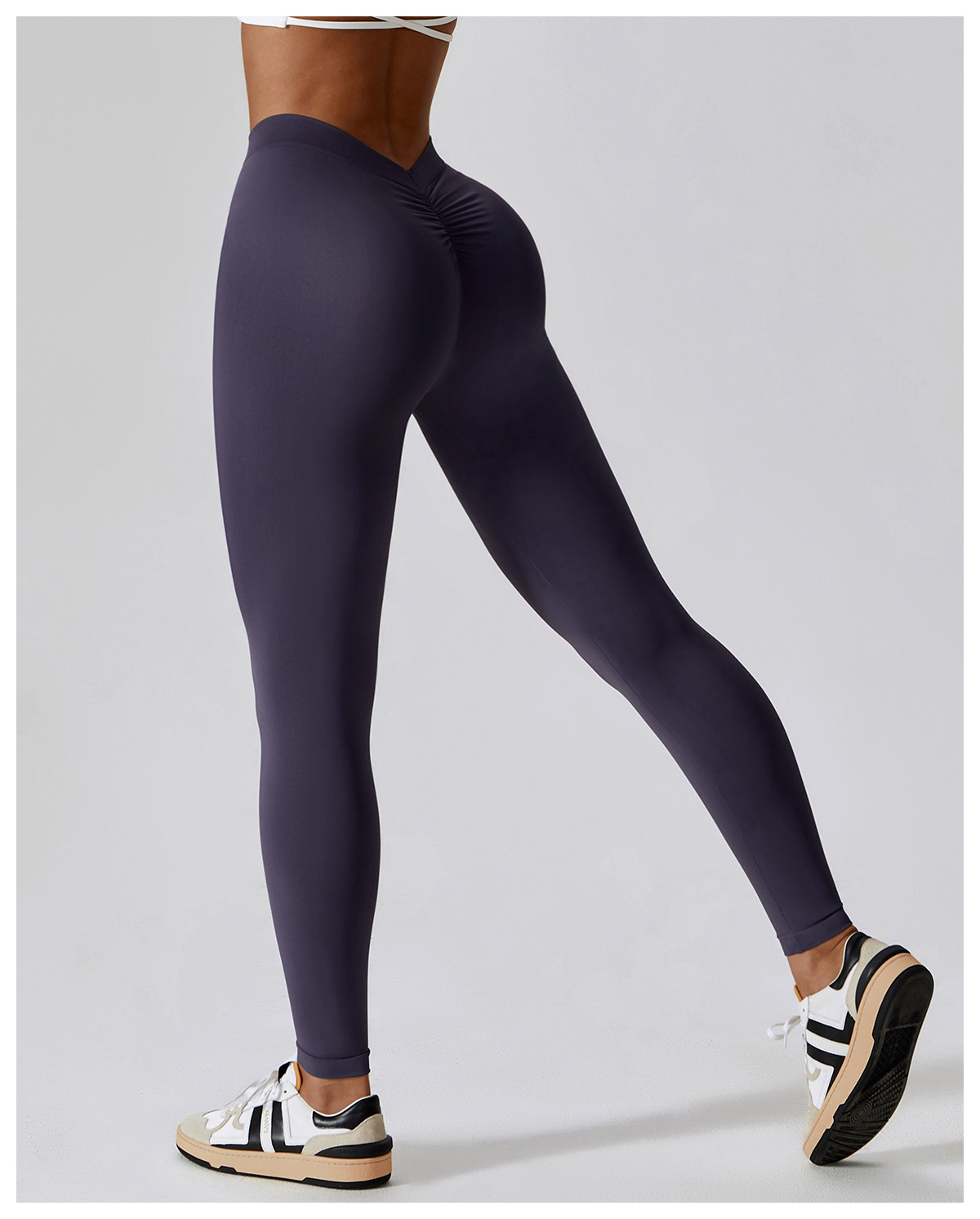 Title 5, Peach Hip Raise Fitness Leggings mit V-Taille, ...