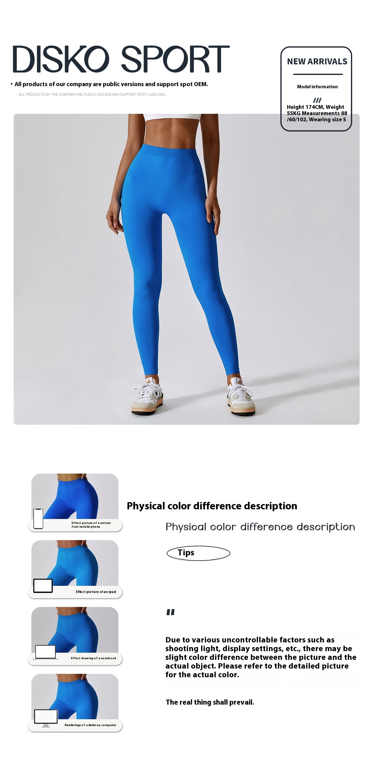 Title 11, Peach Hip Raise Fitness Leggings mit V-Taille, ...