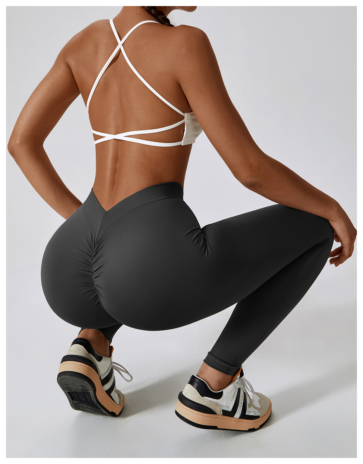 Title 26, Peach Hip Raise Fitness Leggings mit V-Taille, ...