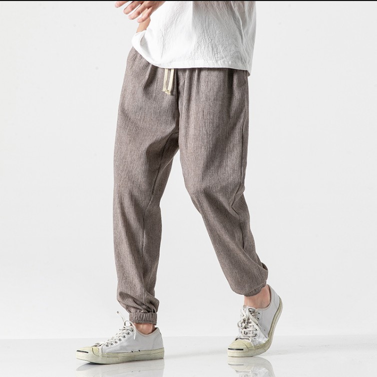 Title 3, Mens linen cropped trousers