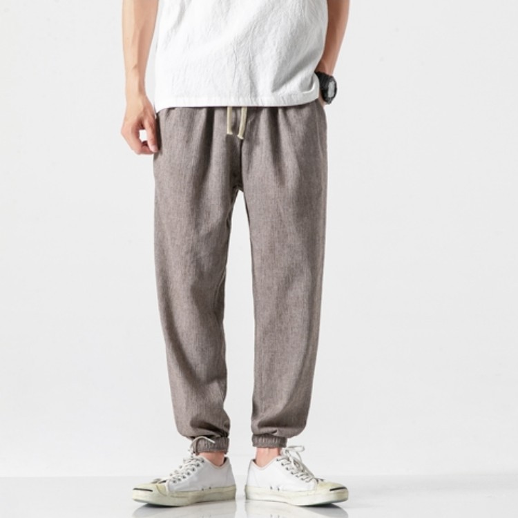 Title 4, Mens linen cropped trousers