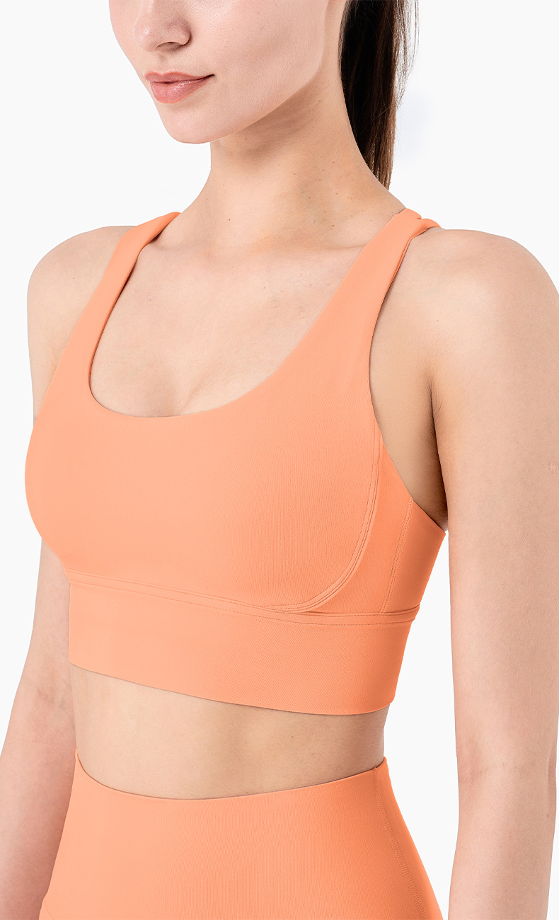 Title 3, Nude Yoga Wear Sports Vest, Shockproof Cross Be...