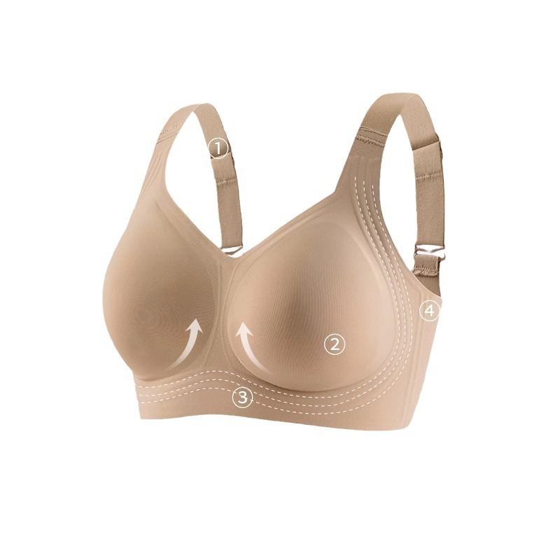 Title 11, Seamless Bras Gather Ladies Double-shoulder Strap