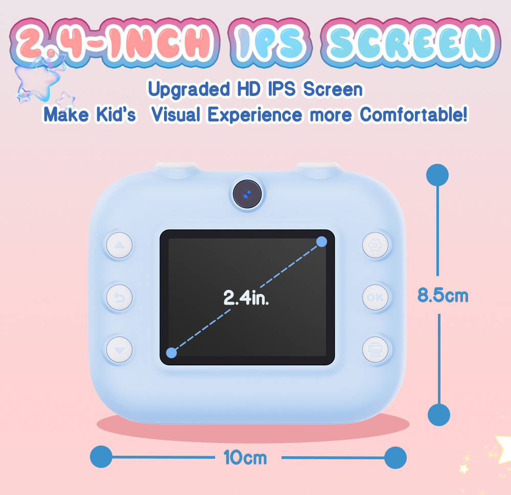 Children's camera showcasing design and features