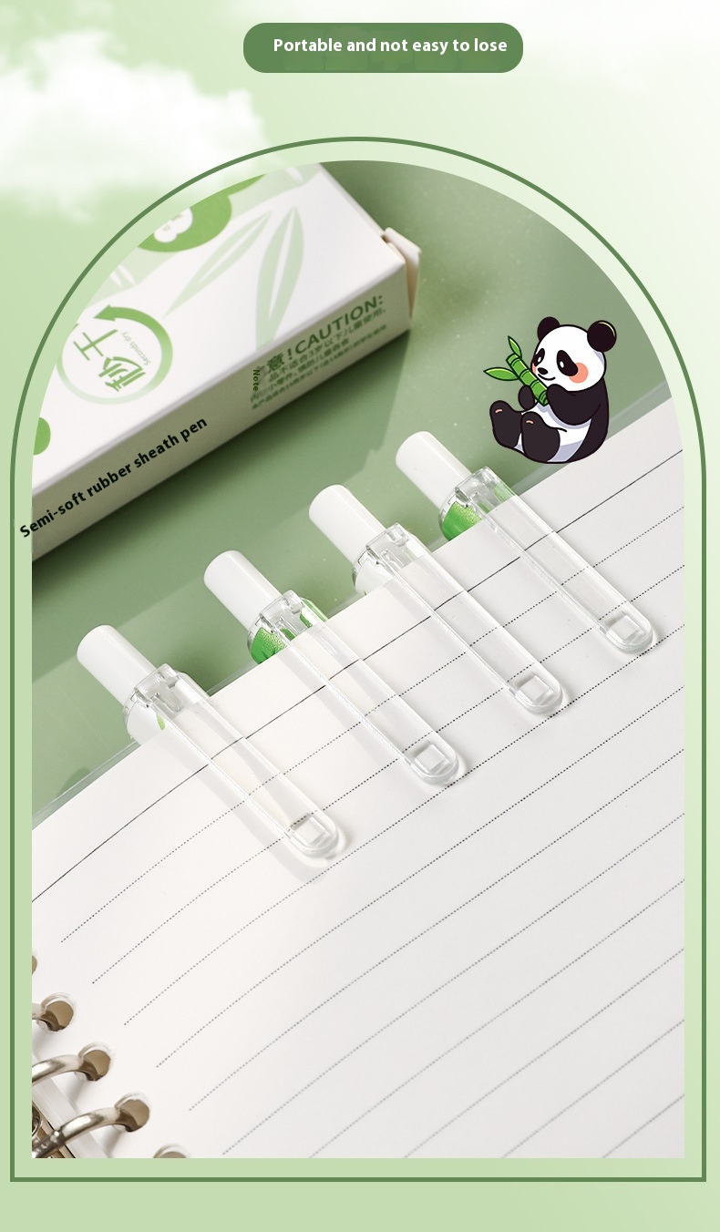 Bamboo Panda Pens 4Pcs Japanese Set