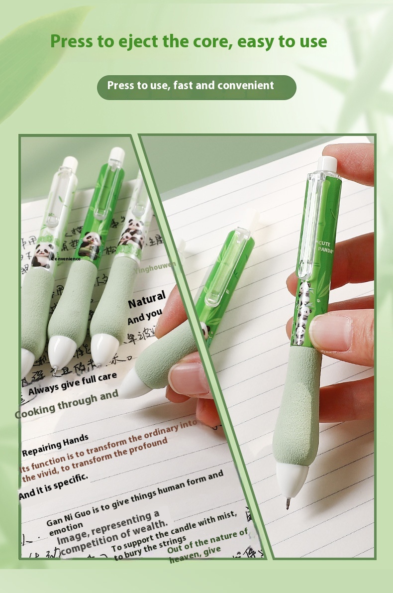 Bamboo Panda Pens 4Pcs Japanese Set